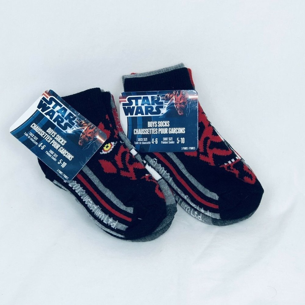 Star Wars Boys Socks Size 4-6-NWT‎